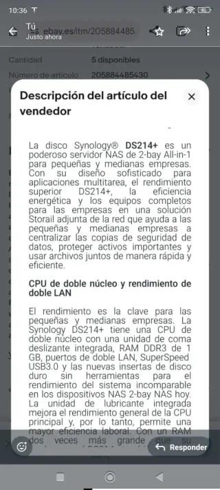 Synology DS214+ Server NAS