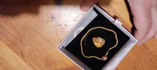 Pulsera Plata 925 con Charm Rosa