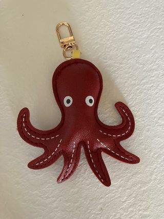 Portachiavi polipo rosso