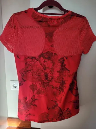 Camiseta Desigual Estampado Floral Roja
