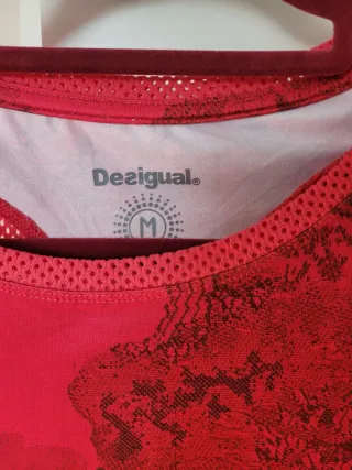 Camiseta Desigual Estampado Floral Roja