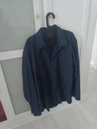 Camisa Angelo Litrico Hombre XXL Rayas Negras