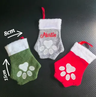 Calcetín de Navidad personalizado chimenea