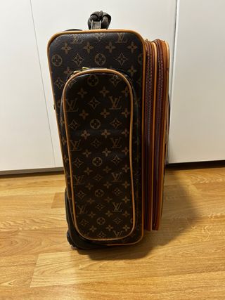 Maleta Trolley Estilo LV Marrón y Beige