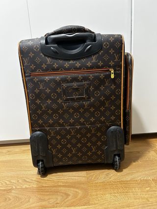 Maleta Trolley Estilo LV Marrón y Beige