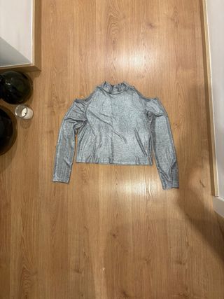 Camiseta plateada The Are mujer