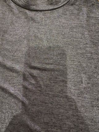 Camiseta plateada The Are mujer