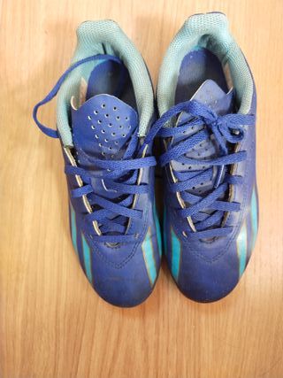 Scarpe da calcio bambino Adidas blu/oro