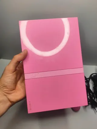 PlayStation 2 Slim Rosa Completa