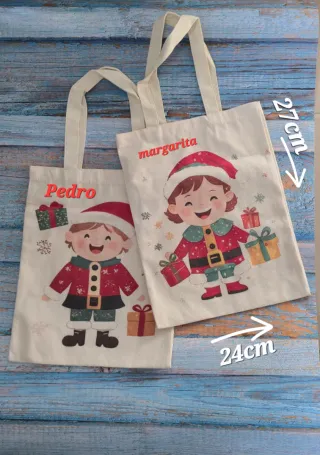 Bolsas de tela personalizadas Navidad