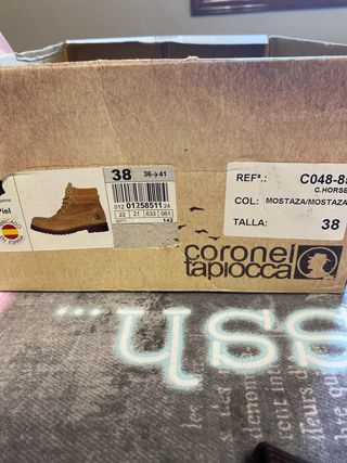 Botas Coronel Tapioca Piel Marrón Talla 38