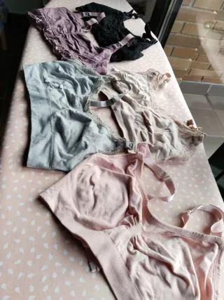 70.Lote 5 Sujetadores Lactancia Talla M