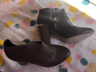 Botín marrón tacón mujer talla 37