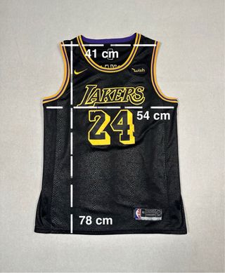 Camiseta NBA Lakers Bryant Negra Talla M/L