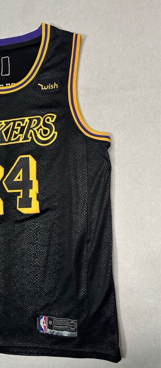 Camiseta NBA Lakers Bryant Negra Talla M/L