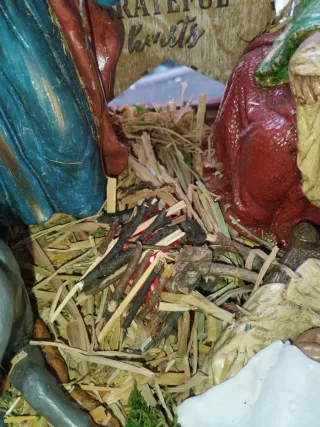 Nacimiento artesanal belén figuras