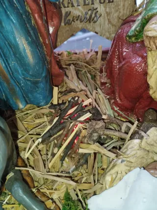 Nacimiento artesanal belén figuras