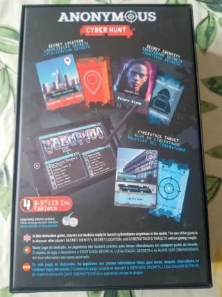 Anonymous Cyber Hunt. Juego de Mesa.