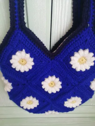 Bolso de ganchillo, granny