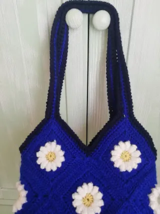 Bolso de ganchillo, granny