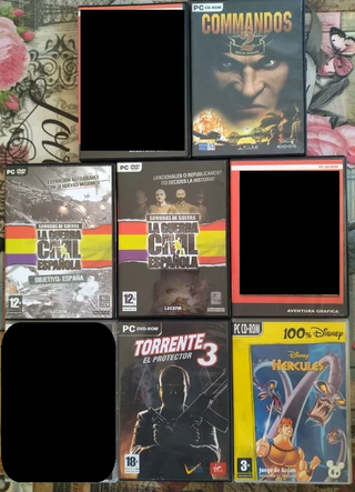 Lote Videojuegos PC: Commandos, Torrente 3...