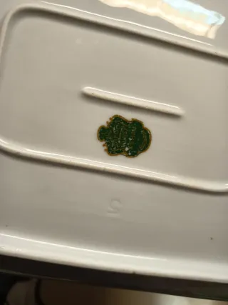 Piatto da portata floreale in porcellana