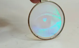 CIONDOLO con OLOGRAMMA OCCHIO DORATO