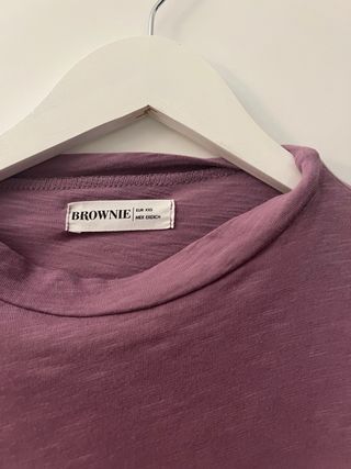 Camiseta Brownie manga larga hombros descubiertos