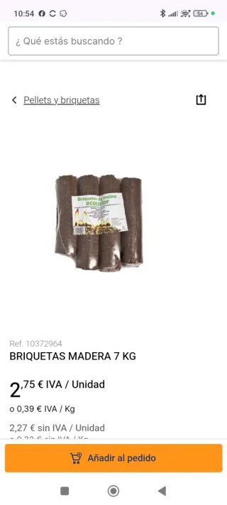 Briquetas de leña
