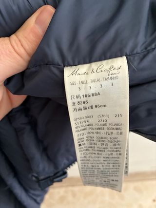 Chaleco pluma de ganso