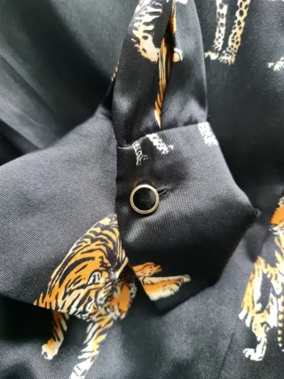 ZARA VESTIDO BLUSA SATEN