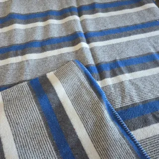 Manta de algodon a rayas