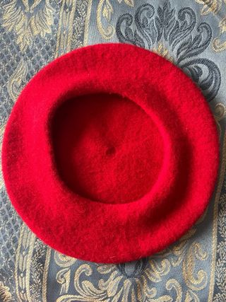 Cappello basco lana cotta rosso