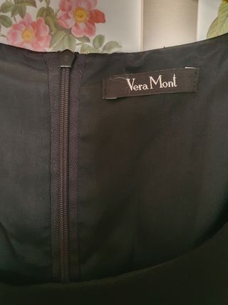 Vestido negro Vera Mont talla 38