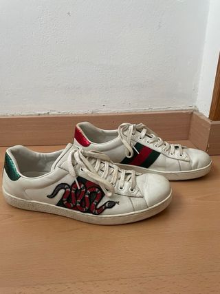 Zapatillas Gucci Blancas Serpiente
