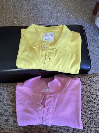 Lote 2 Polos Zara Talla L