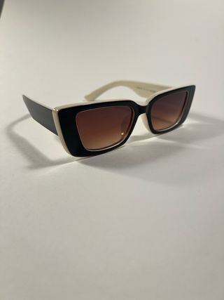 Gafas de sol retro vintage negras y marrones