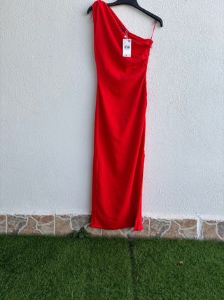 Vestido Mango Rojo Talla XS NUEVO