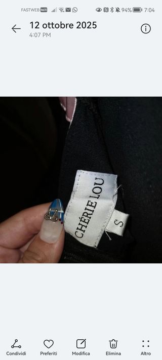 Chérie Lou vestito mini con fiocco