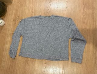 Chaqueta punto gris Zara T.M