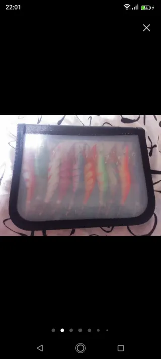 Lote 10 señuelos pesca calamar