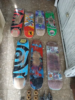 Lote de Skate: Tablas, Ruedas y Ejes