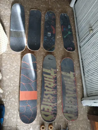 Lote de Skate: Tablas, Ruedas y Ejes