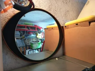 Specchio Ovale Design Legno e Vetro