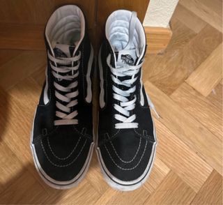 Vans plataforma negras