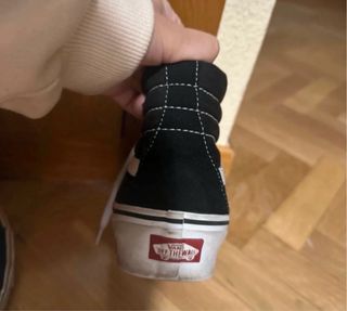 Vans plataforma negras