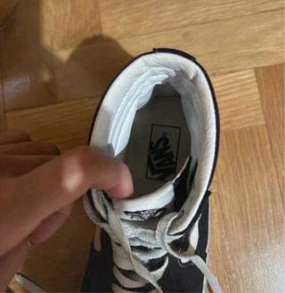 Vans plataforma negras