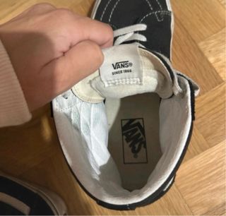 Vans plataforma negras