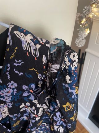 Vestido Tintoretto floral manga larga