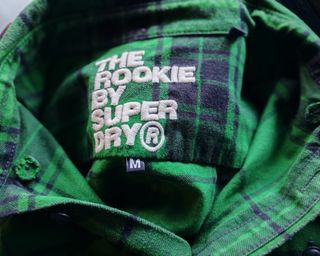 Camisa Superdry cuadros verde y negro